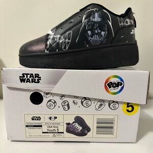 COLLECTIBLE DARK VADER, STAR WARS HEELYS SHOES, Available in youth Size 5 & 6
